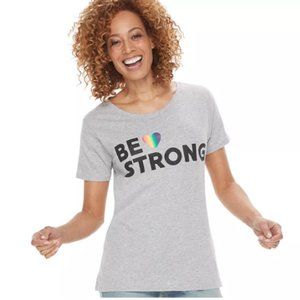 Family Fun "Be Strong" Rainbow Pride Graphic Tee